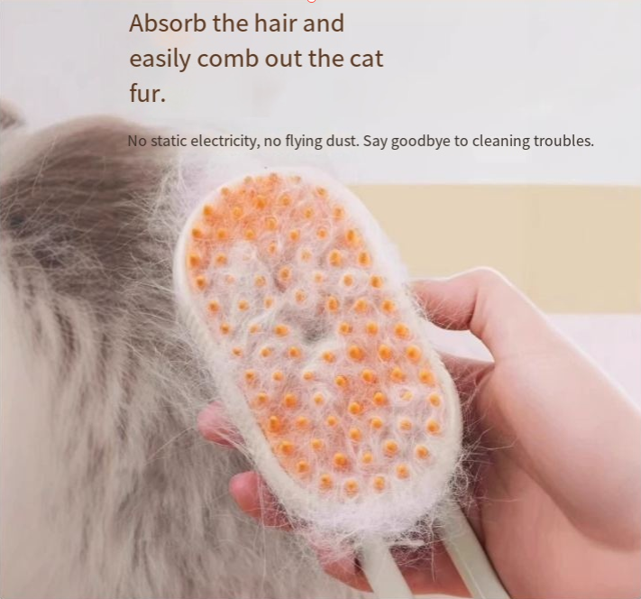 Pet Spray Massage Brush for Cats and Dogs