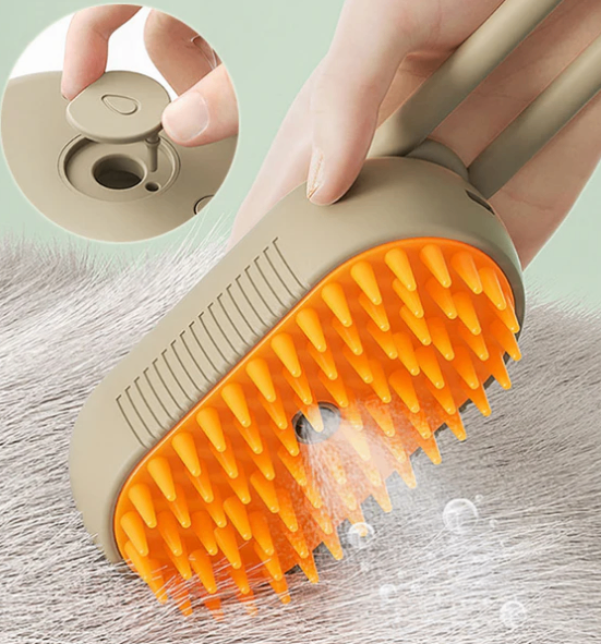Pet Spray Massage Brush for Cats and Dogs
